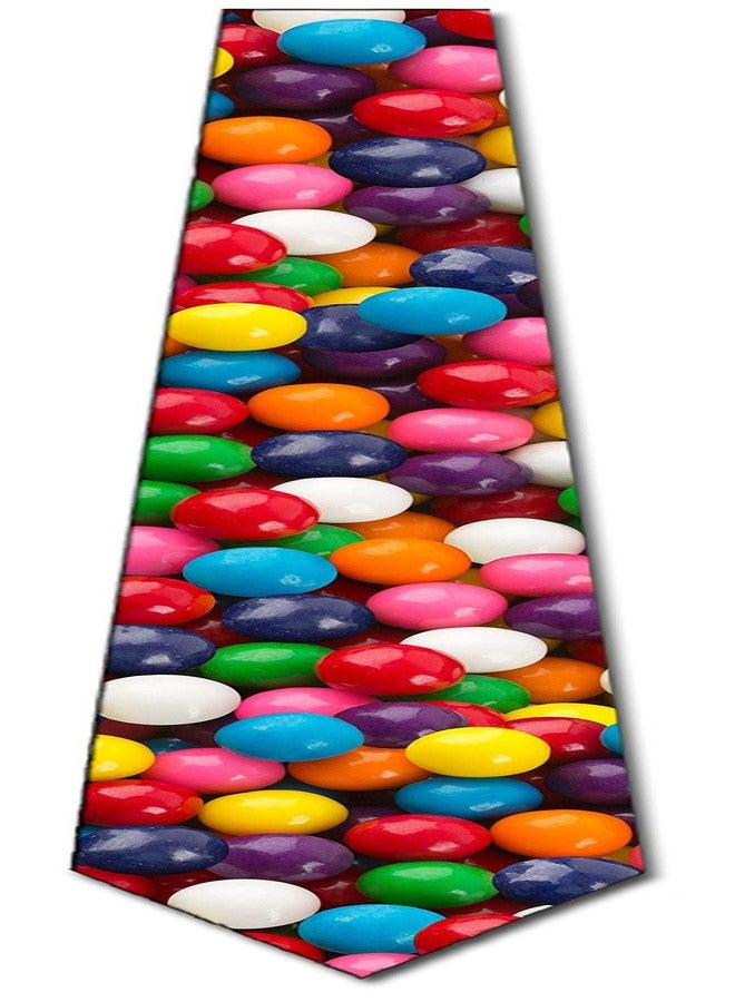 Three Rooker Gumballs Necktie Fun Candy Ties Mens Gum Neck Tie - Image 4
